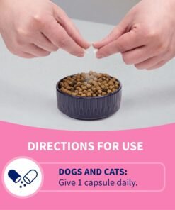 nutramax proviable probiotics for dogs and cats, daily digestive health supplement with multiple strains of bacteria, cat and dog probiotics plus prebiotics, 30 capsules