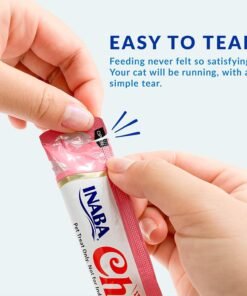 inaba churu cat treats, grain free, lickable, squeezable creamy purée cat treat/topper with vitamin e & taurine, 0.5 ounces each tube, 50 tubes, tuna