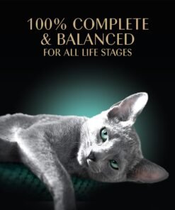 sheba perfect portions wet cat food cuts in gravy, cat food wet recipe, roasted chicken entree, with sustainable salmon, tender turkey entree, 2.6 oz. twin pack trays (24 count, 48 servings)
