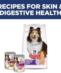 hill's science diet adult sensitive stomach & skin dry dog food, chicken, 30 lb. bag