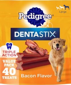 pedigree dentastix large dog treats, original, beef & fresh, 2.73 lb. variety pack (51 treats total)