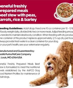 purina beneful small breed wet dog food in gravy, incredibites with real beef (pack of 12) 3 oz. cans