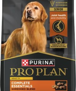 purina pro plan senior dog food with probiotics for dogs, shredded blend chicken & rice formula 34 lb. bag
