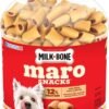 milk bone marosnacks small dog treats with real bone marrow, 40 oz. canister