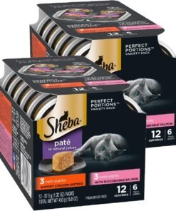 fancy feast poultry and beef feast classic pate collection grain free wet cat food variety pack (pack of 30) 3 oz. cans