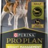 purina pro plan weight management dog food dry, shredded blend chicken and rice formula 34 lb. bag