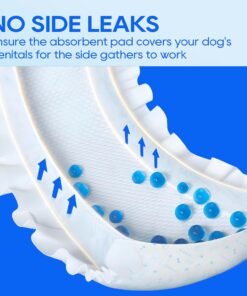 honey care all absorb a26 male dog wrap, 50 count, small honey care all absorb a26 male dog wrap, 50 count, small
