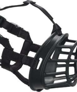 rabbitgoo dog harness no pull with 2 leash clips, adjustable soft padded, reflective oxford no choke pet vest with easy control handle for large dogs, black, l