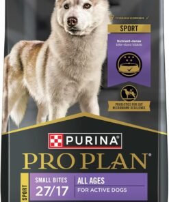 purina pro plan high protein dog food, small bites, sport 27/17 lamb and rice formula 37.5 lb. bag