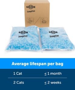 prettylitter health monitoring cat litter (unscented, non clumping) | lightweight & low tracking, color changing silica gel crystals, advanced odor control — 6 lbs, pack of 1 (up to 1 month supply)