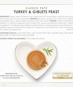 fancy feast poultry and beef feast classic pate collection grain free wet cat food variety pack (pack of 30) 3 oz. cans