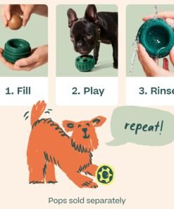 benebone 2 pack wishbone/dental durable dog chew toys, dog toys for aggressive chewers, real bacon, made in usa, medium