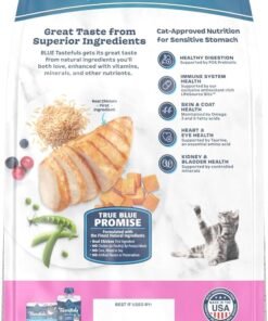 hill's science diet adult sensitive stomach & skin dry cat food, chicken & rice, 7 lb. bag
