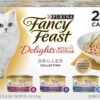 purina friskies wet cat food variety pack, shreds with beef, turkey and cheese dinner, chicken and salmon dinner, and with ocean whitefish and tuna (pack of 40) 5.5 oz. cans