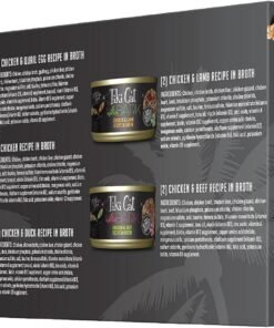 tiki cat after dark wet cat food, variety pack, 2.8 oz. cans (12 count)