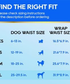 honey care all absorb a26 male dog wrap, 50 count, small honey care all absorb a26 male dog wrap, 50 count, small