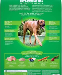 iams proactive health large breed dry dog food, adult dry dog food for large breeds, chicken, 15 lb.