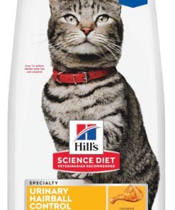 hill's science diet adult sensitive stomach & skin dry cat food, chicken & rice, 7 lb. bag