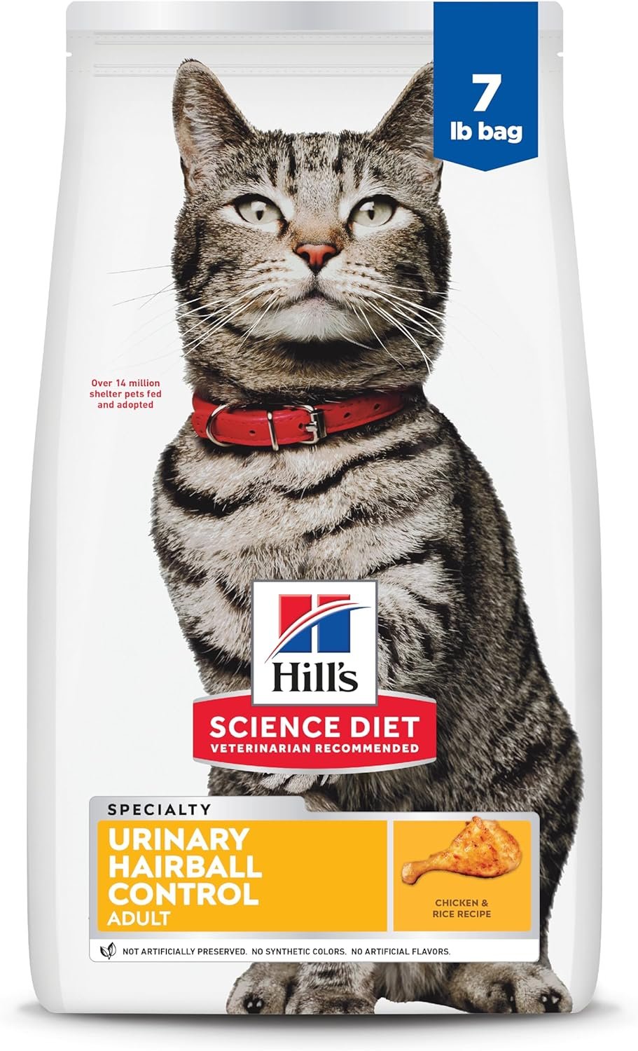 hill's science diet adult sensitive stomach & skin dry cat food, chicken & rice, 7 lb. bag hill's science diet adult sensitive stomach & skin dry cat food, chicken & rice, 7 lb. bag