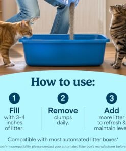 prettylitter health monitoring cat litter (unscented, non clumping) | lightweight & low tracking, color changing silica gel crystals, advanced odor control — 6 lbs, pack of 1 (up to 1 month supply)