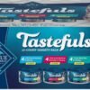 blue buffalo tastefuls flaked wet cat food variety pack, made with natural ingredients, tuna, chicken, fish & shrimp, 3 oz cans (12 count, 4 of each)