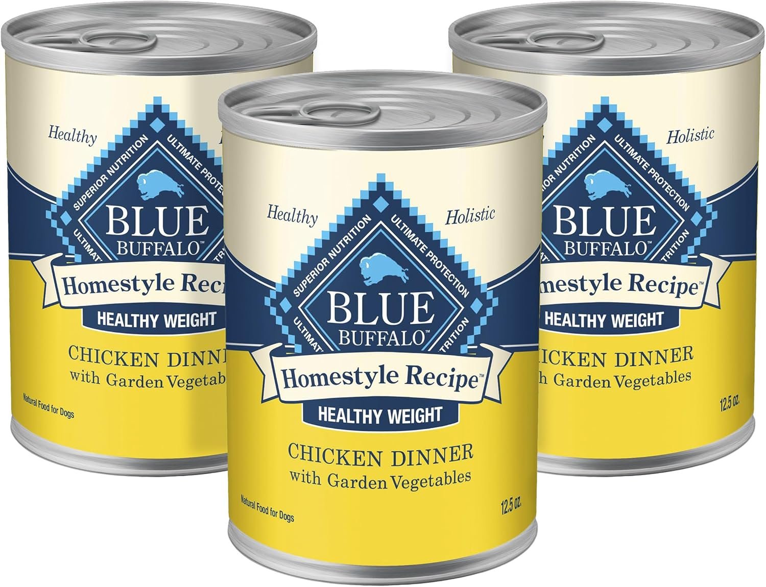 blue buffalo homestyle recipe chicken and turkey wet dog food for adult dogs, 12.5 oz. cans, 6 count variety pack blue buffalo homestyle recipe chicken and turkey wet dog food for adult dogs, 12.5 oz. cans, 6 count variety pack