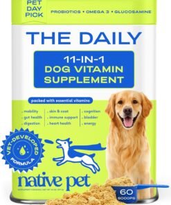 zesty paws dog multivitamin, chewable dog vitamins and supplements for hip & joints, skin & coat, omega 3 fish oil for dogs senior & puppy multivitamin chicken 90ct