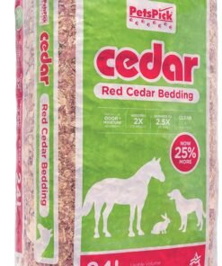 PETSPICK Red Cedar Pet Bedding for Dogs and Horses, 24L