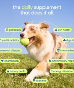 zesty paws dog multivitamin, chewable dog vitamins and supplements for hip & joints, skin & coat, omega 3 fish oil for dogs senior & puppy multivitamin chicken 90ct