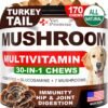 zesty paws dog multivitamin, chewable dog vitamins and supplements for hip & joints, skin & coat, omega 3 fish oil for dogs senior & puppy multivitamin chicken 90ct