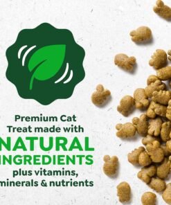 greenies cat treats, feline veterinarian recommended adult natural dental cat treats, oven roasted chicken flavor, 9.75 oz. tub