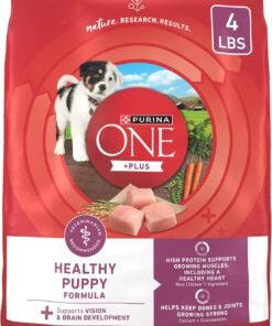 purina one plus healthy puppy formula high protein natural dry puppy food with added vitamins, minerals and nutrients