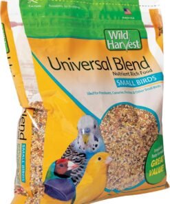 kaytee essentials blend with black oil sunflower, cracked corn and millet, wild bird food seed for cardinals, jays, finches, chickadees, nuthatches, woodpeckers, grosbeaks, juncos, 9.5 pounds