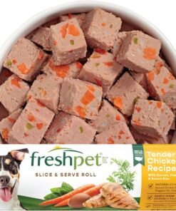 freshpet dog food, slice and serve roll, tender chicken recipe, 16 oz