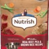 nutrish rachael ray adult dry dog food real beef, pea & brown rice recipe, 40 lb. bag