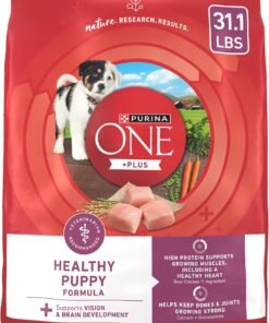 purina one plus healthy puppy formula high protein natural dry puppy food with added vitamins, minerals and nutrients