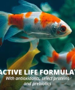 tetra goldfish flakes, nutritionally balanced diet for aquarium fish, vitamin c enriched flakes, 7.06 oz