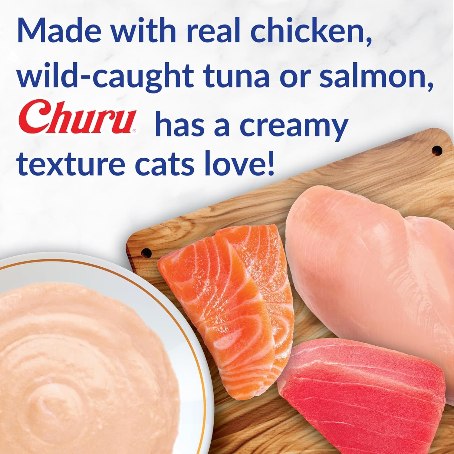 inaba churu cat treats, lickable, squeezable creamy purée cat treat with green tea extract & taurine, 0.5 ounces each tube, 50 tubes, tuna & chicken variety inaba churu cat treats, lickable, squeezable creamy purée cat treat with green tea extract & taurine, 0.5 ounces each tube, 50 tubes, tuna & chicken variety