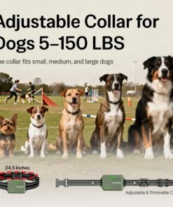 rabbitgoo dog harness no pull with 2 leash clips, adjustable soft padded, reflective oxford no choke pet vest with easy control handle for large dogs, black, l