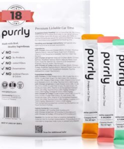 delectables squeeze up variety pack, creamy squeezable puree, lickable wet cat treats, grain free, no fillers, by products, preservatives, 0.5 ounces tube, 54 tubes total