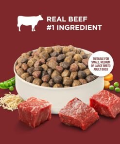 nutrish rachael ray adult dry dog food real beef, pea & brown rice recipe, 40 lb. bag