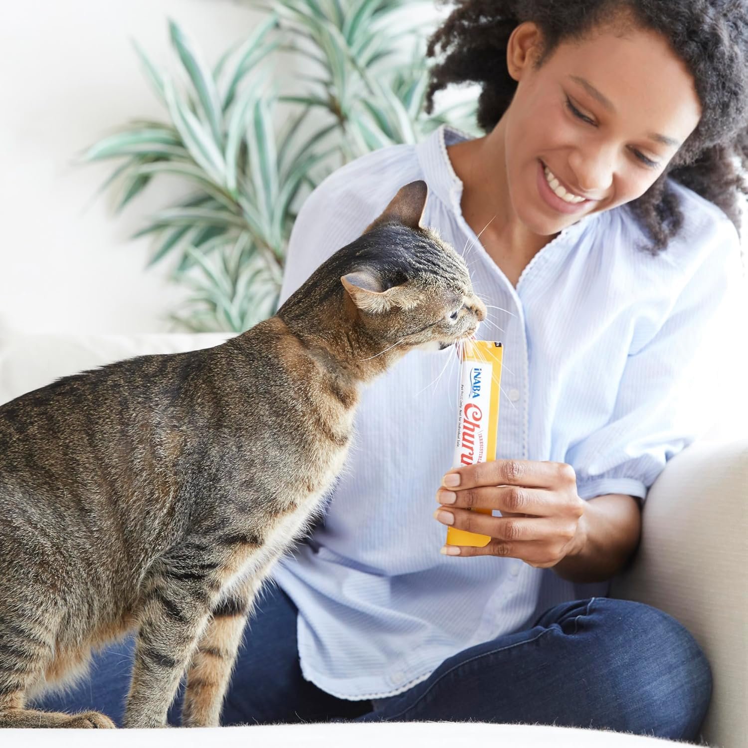 inaba churu cat treats, lickable, squeezable creamy purée cat treat with green tea extract & taurine, 0.5 ounces each tube, 50 tubes, tuna & chicken variety inaba churu cat treats, lickable, squeezable creamy purée cat treat with green tea extract & taurine, 0.5 ounces each tube, 50 tubes, tuna & chicken variety