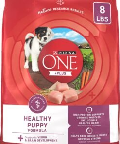 purina one plus healthy puppy formula high protein natural dry puppy food with added vitamins, minerals and nutrients