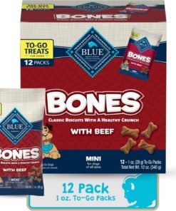 blue buffalo stix natural soft moist dog treats togo beef recipe, 1oz bags, pack of 12