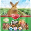 kaytee fiesta rabbit food, nutritious and fun blend, supports dental health and digestion, 3.5 pounds