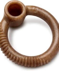 benebone 2 pack wishbone/dental durable dog chew toys, dog toys for aggressive chewers, real bacon, made in usa, medium