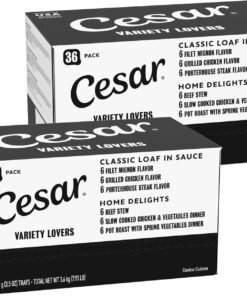 cesar wet dog food classic loaf in sauce grilled chicken, filet mignon, porterhouse steak, beef, chicken & liver and turkey variety pack 3.5 oz.