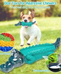 benebone 2 pack wishbone/dental durable dog chew toys, dog toys for aggressive chewers, real bacon, made in usa, medium