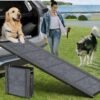 Dog Ramp for Car 63" Long & 17" Wide Portable Dog Ramps for Large Dogs with Non-Slip Rug Surface Dog Car Ramp for SUV Car & Truck, Folding Dog Ramp Up to 250LBS urpower dog car seat cover for pets 100% waterproof seat cover hammock 600d heavy duty scratch proof nonslip durable soft back seat covers for cars and suvs